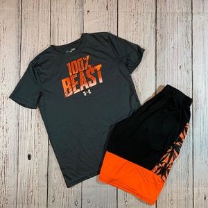 Boys Active Wear Shorts & Shirt